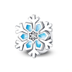 Charm flocon de neige en argent Default Title - Korell charms