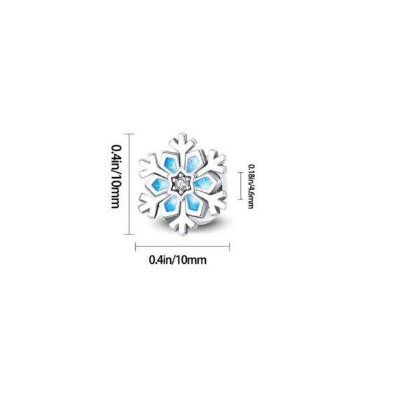 Charm flocon de neige en argent - Korell charms