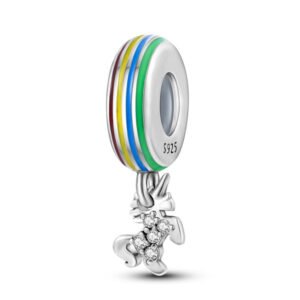 Charm pendentif mini licorne en argent Default Title - Korell charms