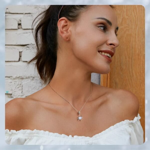 Charm Prestige pendentif cœur givré en argent plaqué platine - Korell charms