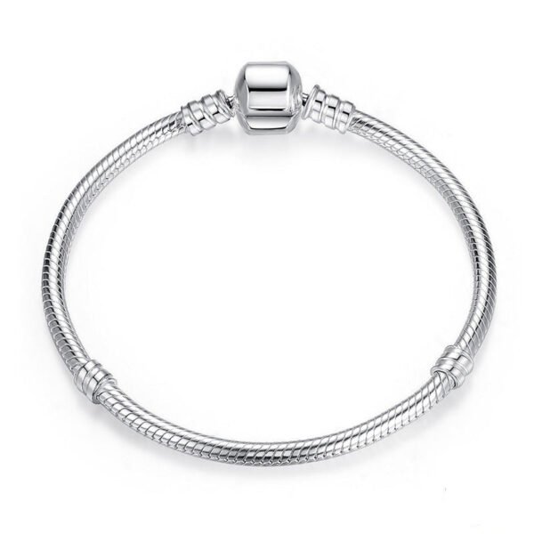 Bracelet pour charms cylindre en argent - Korell charms