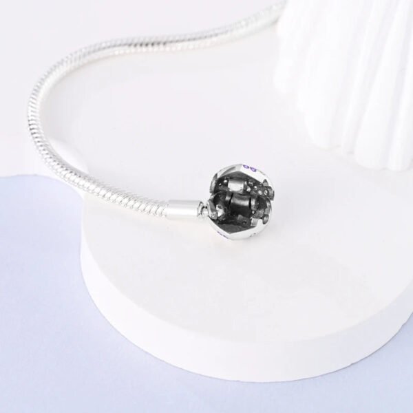 Bracelet pour charms cœur petits papillons en argent - Korell charms