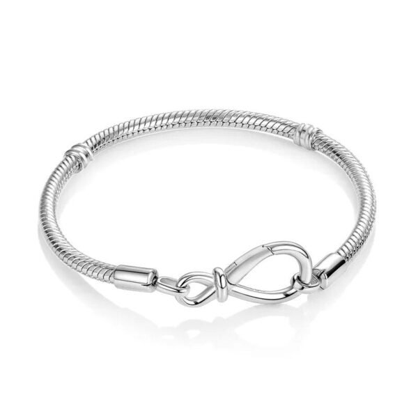 Bracelet pour charms fermoir mousqueton infini en argent - Korell charms