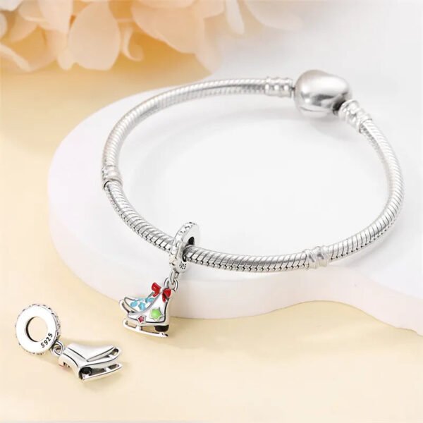 Charm patins à glace en argent - Korell charms
