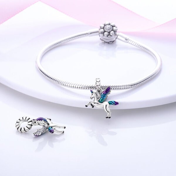 Charm pendentif licorne en argent - Korell charms
