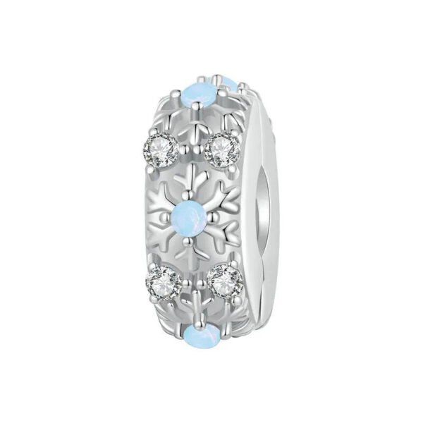 Charm Prestige séparateur à clip flocons de neige en argent plaqué platine Default Title - Korell charms