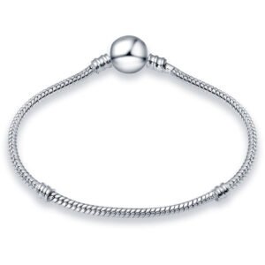 Bracelet pour charms boule plaqué argent - Korell charms