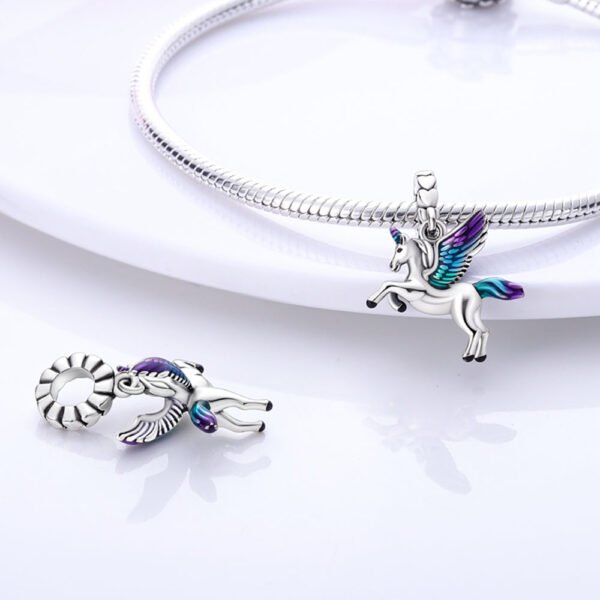 Charm pendentif licorne en argent - Korell charms