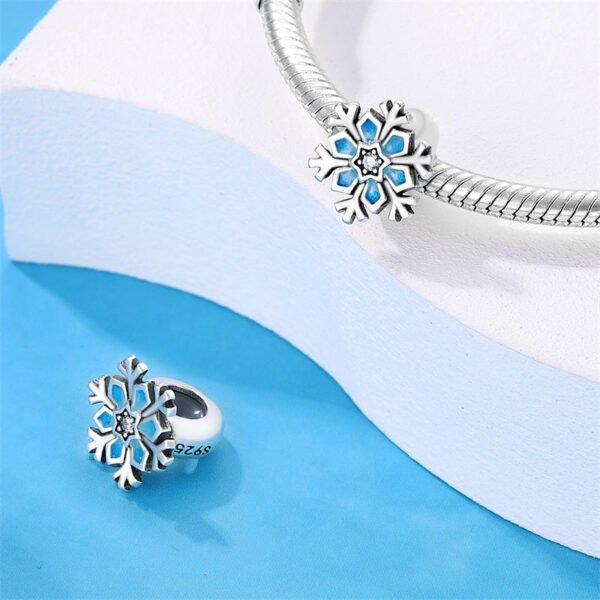 Charm flocon de neige en argent - Korell charms