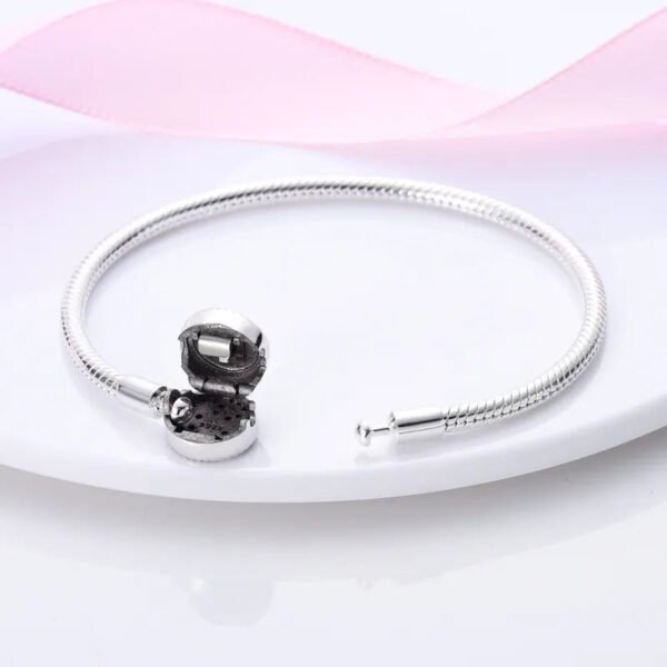 Bracelet pour charms arbre et cristaux verts en argent - Korell charms