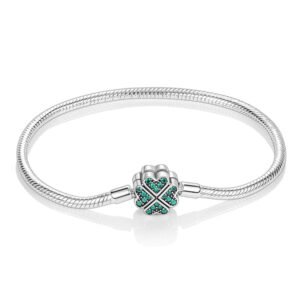 Bracelet pour charms trèfle en argent - Korell charms