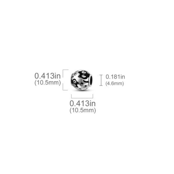 Charm perle chats en argent - Korell charms