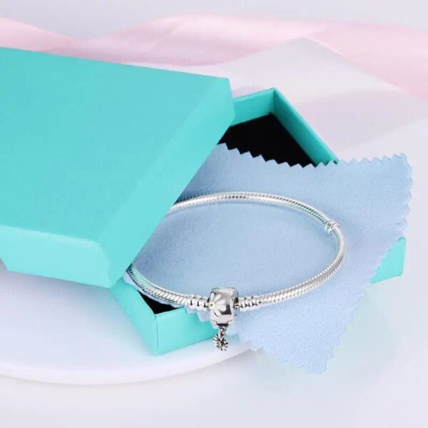 Bracelet pour charms marguerite en argent - Korell charms