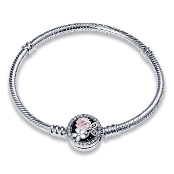 Bracelet pour charms fleurs en argent - Korell charms