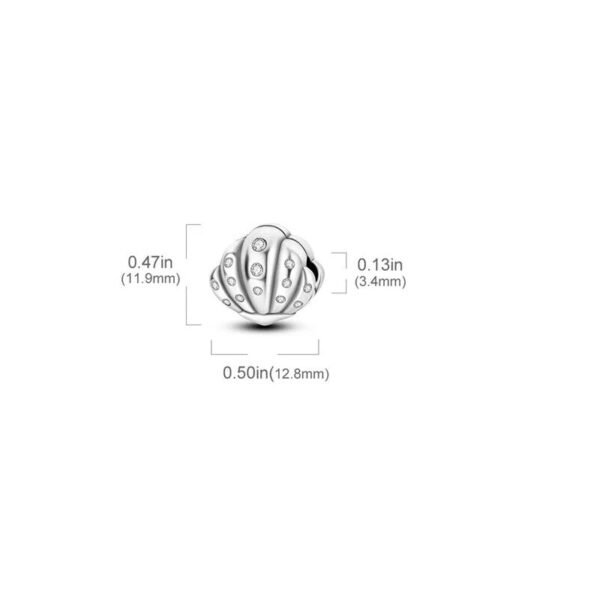 Charm coquillage à clip en argent - Korell charms