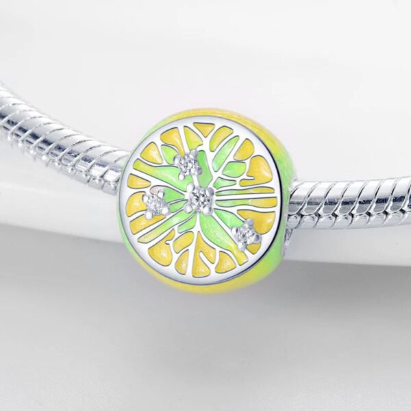 Charm tranche de citron en argent - Korell charms