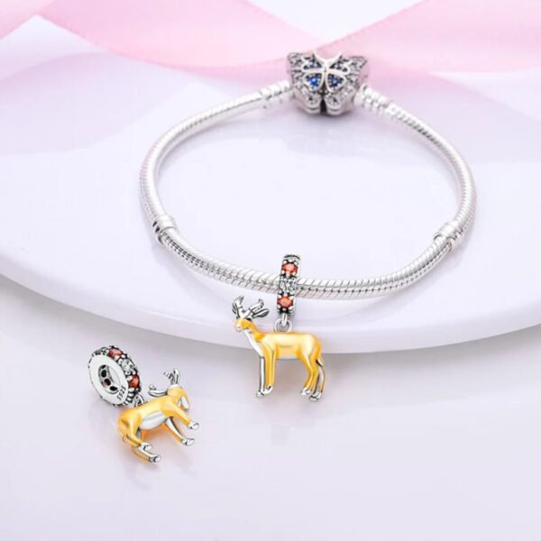 Charm pendentif gazelle en argent - Korell charms