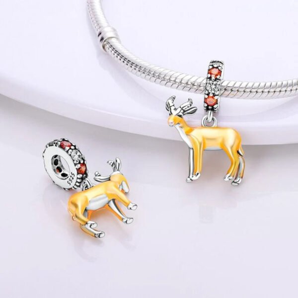 Charm pendentif gazelle en argent - Korell charms